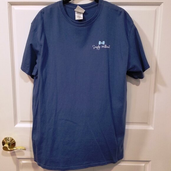 Ladies' Simply Southern S/S Tee with "Amazing Grace" graphic, Size L, EUC - Picture 2 of 11